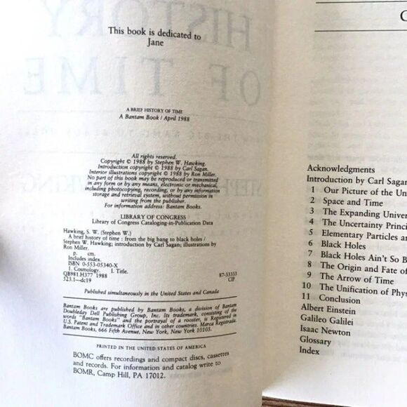 A Brief History Of Time Stephen Hawking - Picture 4 of 4